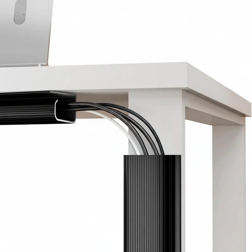 Canaleta Adhesiva Organizadora de Cables 40cm para Hogar y Oficina