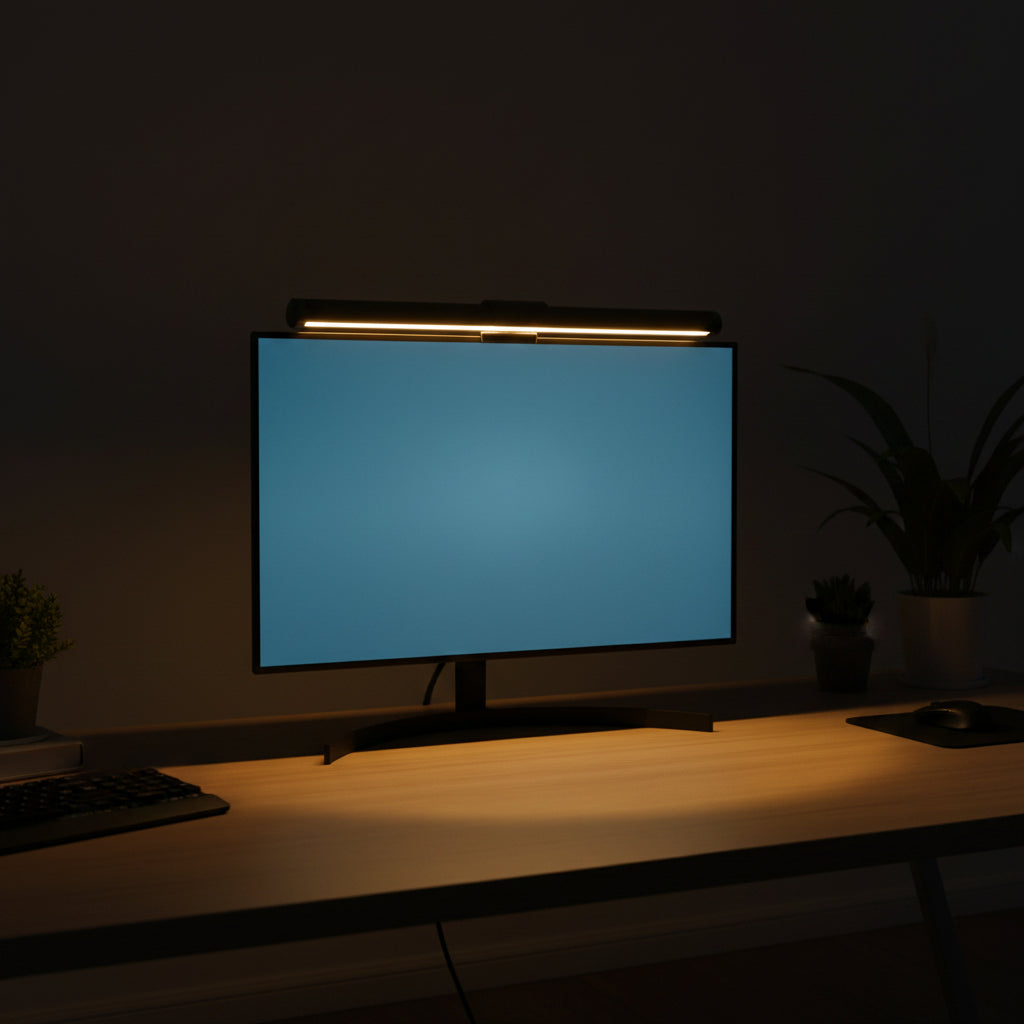 Lámpara de escritorio para monitor de PC con regulador de intensidad